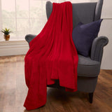 Copriletto in pile ultra morbido di Brentford, grigio argento, matrimoniale grande - 150 x 200 cm Letti e coperte Beuche den Brentfords-Store Rosso 150 x 200 cm