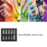 500 punte per unghie finte, punte naturali per unghie artificiali francesi per manicure, L, unghie finte fai da te, gel UV ovale, accessori per unghie per donne e ragazze (colore naturale)