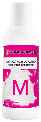 Set coloranti alimentari con inchiostri alimentari per plotter 6 x 100 ml | Ciano chiaro | Ciano | Magenta chiaro | | Magenta | Giallo | Nero | Stampa commestibile, stampa su carta wafer, topping decorativo per torte