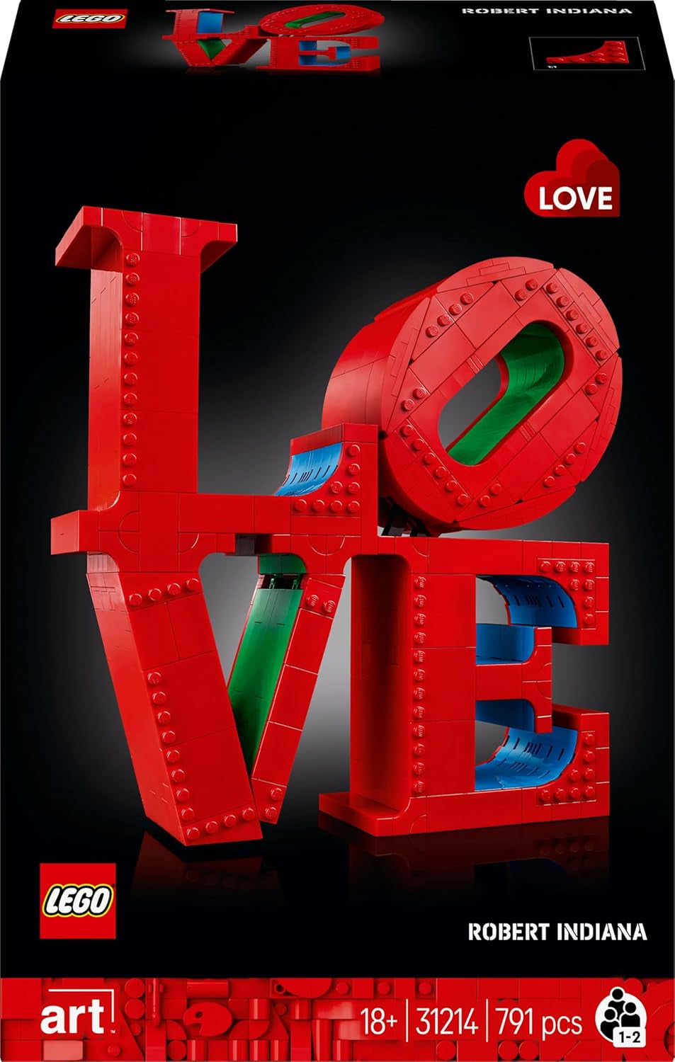 LEGO Art Love Set da costruzione per adulti Decorazione della casa Regalo di San Valentino e Festa della mamma per donne e uomini Attività creativa per gli amanti dell'arte e del design 31214 Set da costruzione Besuche den LEGO-Store