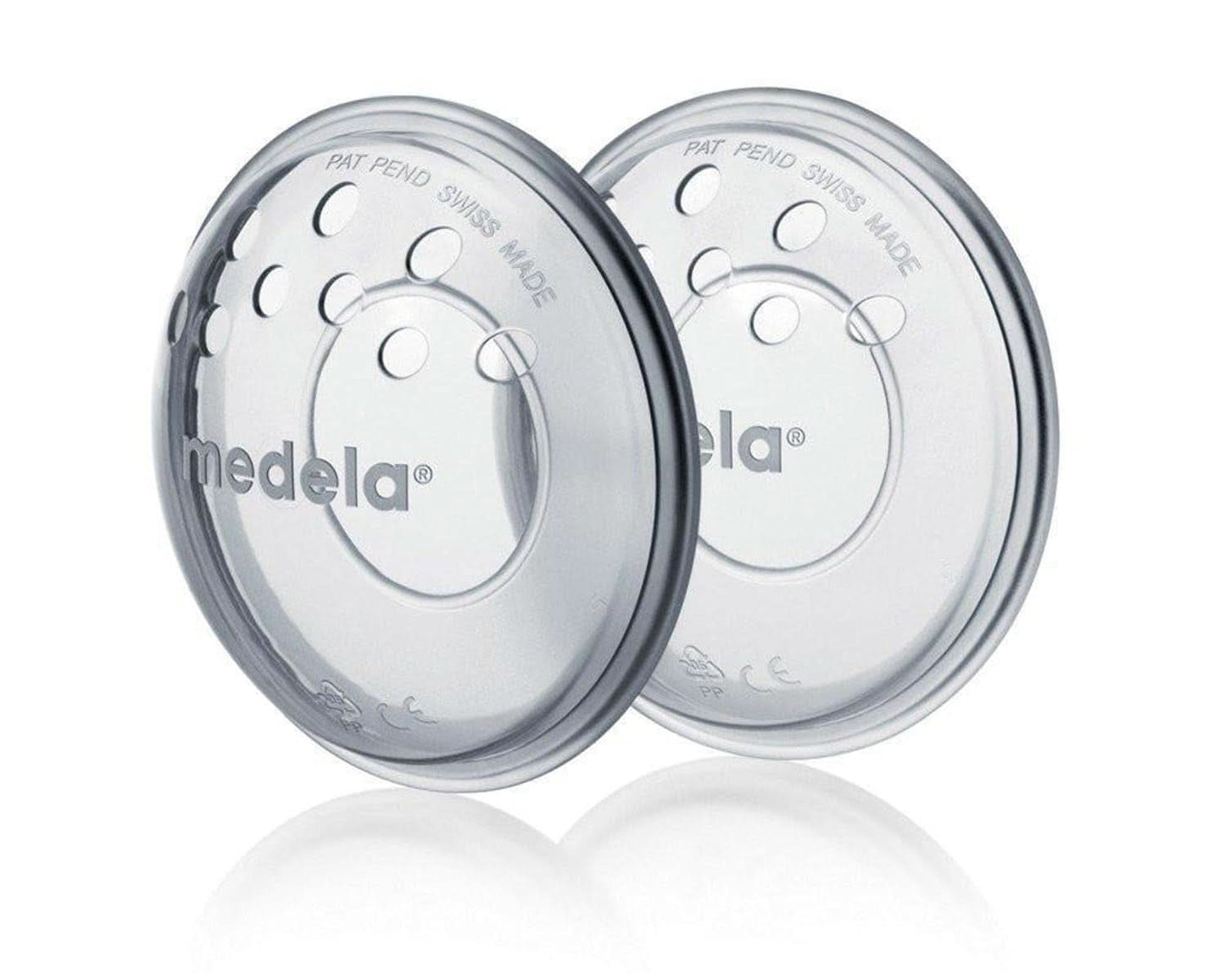 Coppe per seno Medela - Senza BPA, in morbido silicone, con fori di ventilazione traspiranti, include 2 coppe Accessori Alimentazione e Allattamento Bebe Naty Shop