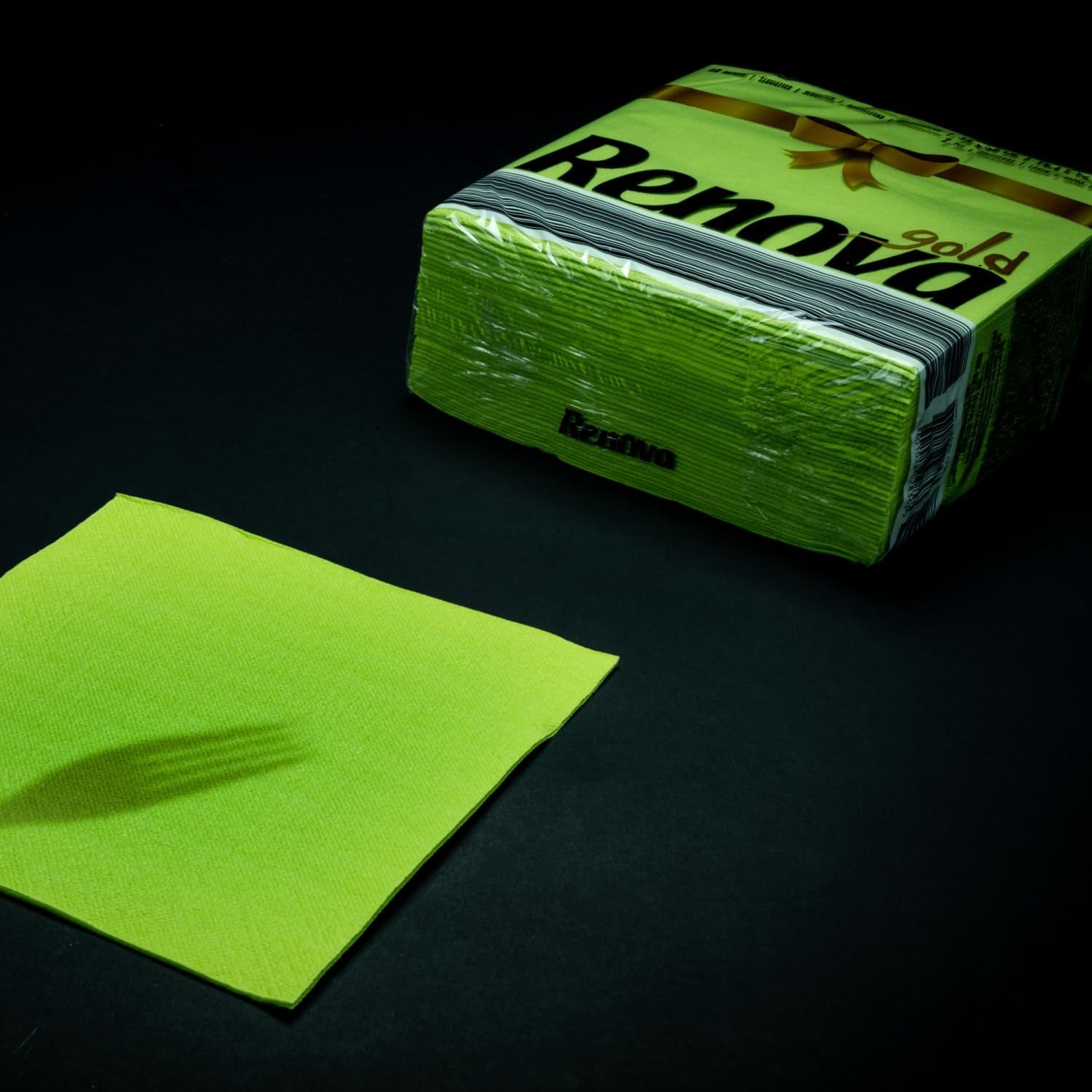Tovaglioli di carta Renova, oro, verde, 40 pezzi