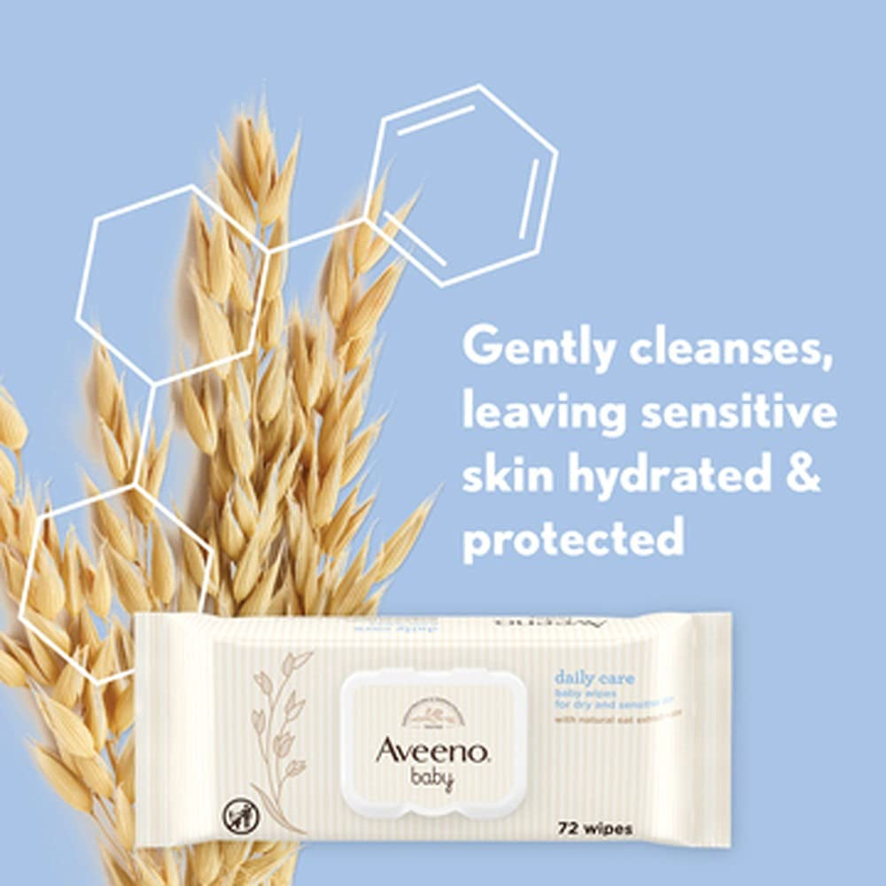 Salviette umidificate Daily Care, puliscono delicatamente ed efficacemente la pelle sensibile, elementi essenziali per il bambino, bianco, 12 pezzi (totale 864 salviette)
