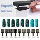 14 pezzi Nail Art Werkzeug Magnetstift DIY Magic 3D Magnet Stick Set Verwendung con Cat Eye Gel Pulver o der Nagelack - Magnetic Stift Katze Eye Pen per un ideale effetto magico Katzenaugen