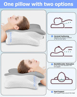 Cuscino ortopedico, Cuscino di supporto laterale, Cuscino di supporto per il collo, Cuscino per il dolore al collo, Cuscino in memory foam, Cuscino ergonomico, Per il supporto laterale della schiena e della pancia - Cuscini ortopedici cervicali a forma di farfalla Naty Shop