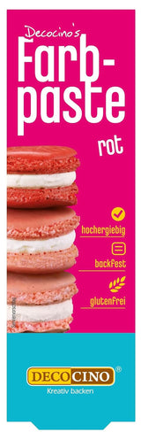 DECOCINO pasta colorante rosa - 20 g - Colorante alimentare, ideale per colorare torte, fondenti e creme - Privo di azoacidi grassi e glutine