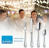 Set posate Amefa Sierra 6 persone | Cucina in acciaio inossidabile 18/10 in 24 parti Naty Shop
