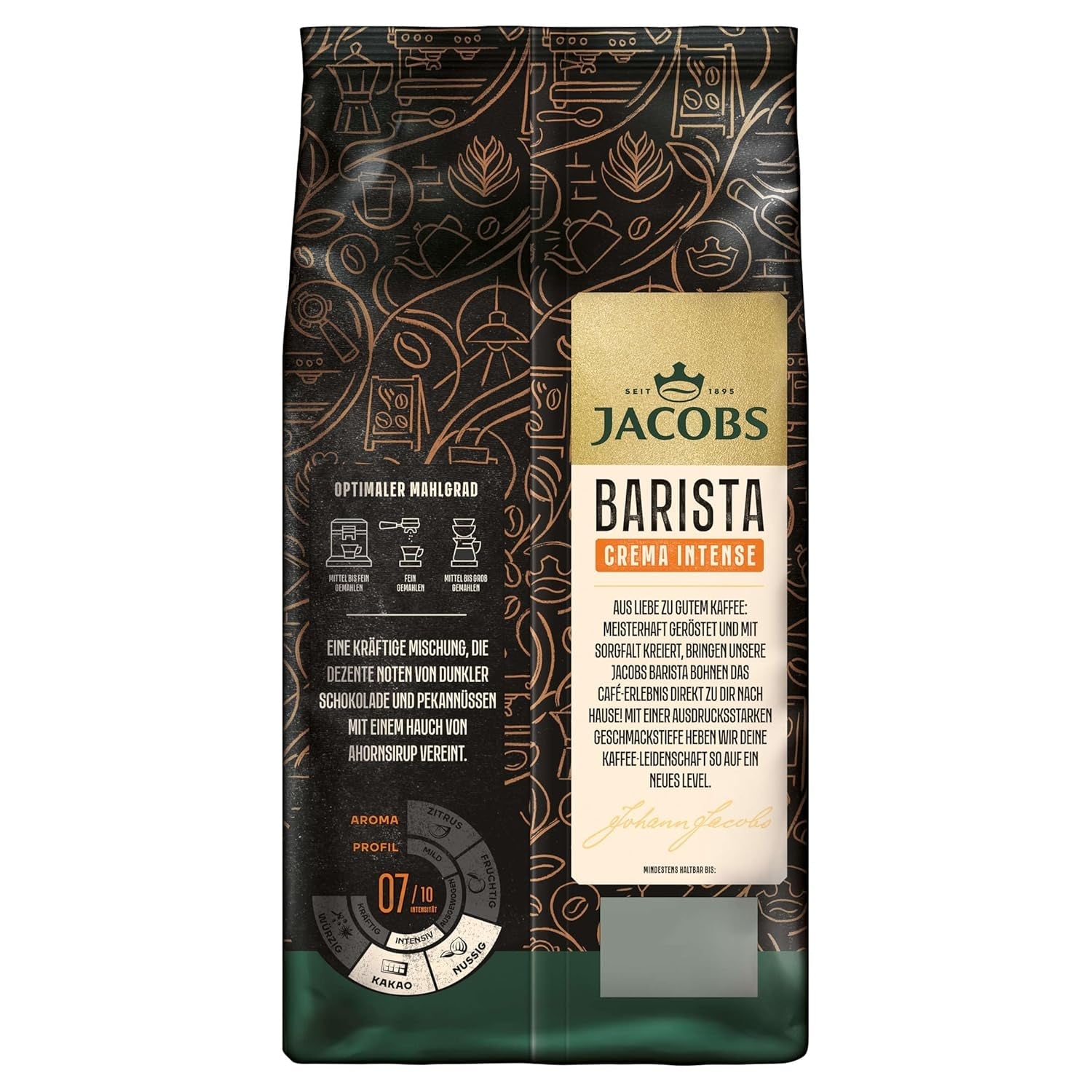 Caffè in grani JACOBS Barista Editions Crema Intensa (4 x 1 kg)