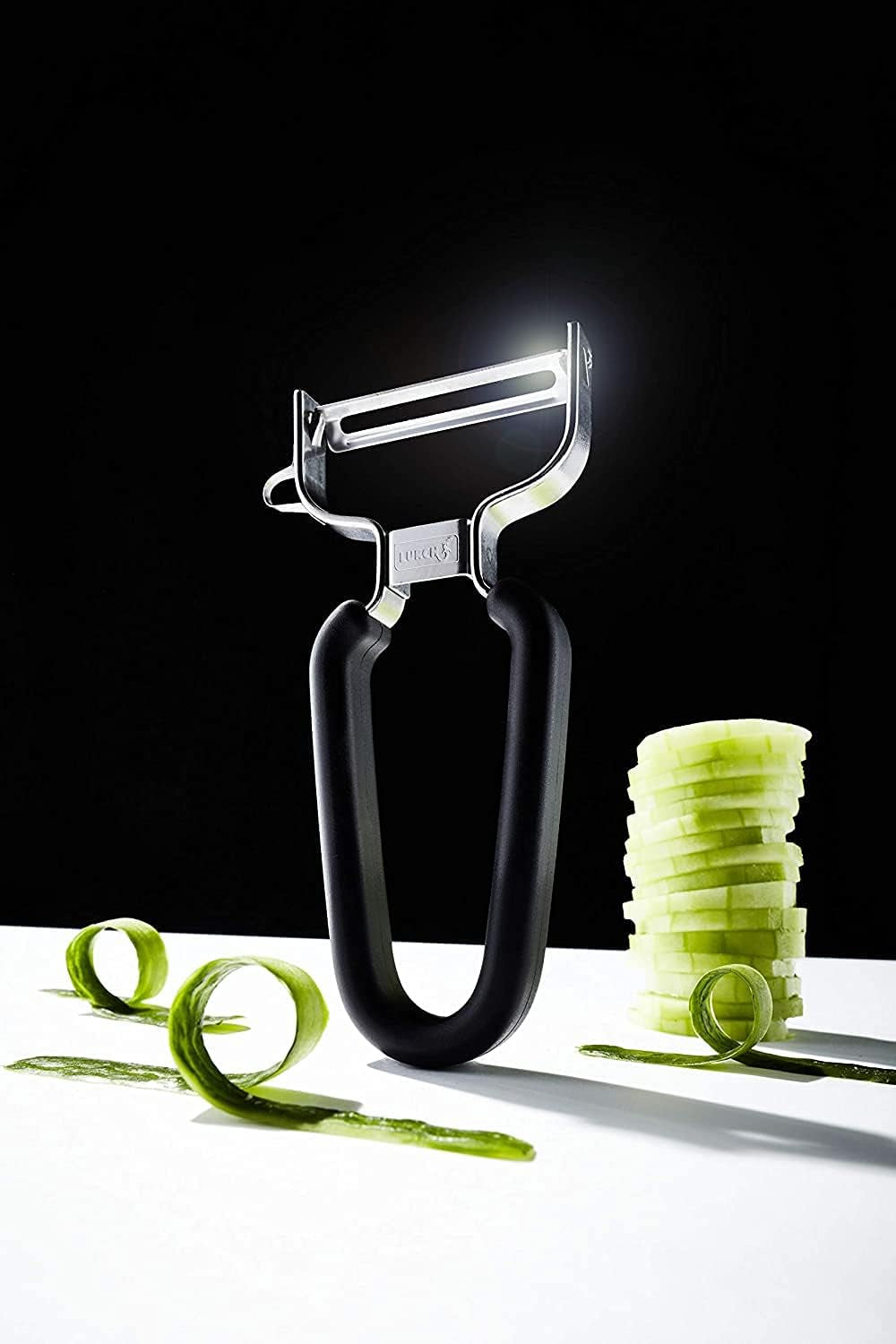 Pelapatate Lurch Economy in acciaio inox con testa a lama Pelapatate per mobili Naty Shop