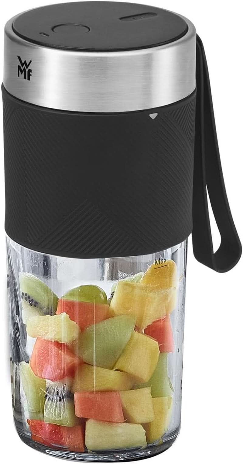 WMF Küchenminis Mix on the Go 300 Ml, Mini Mixer to Go, USB Mixer Smoothie Maker, Aufladbarer Personal Blender, Tragbarer Mixer per Smoothies, Shakes Kitchen Naty Shop