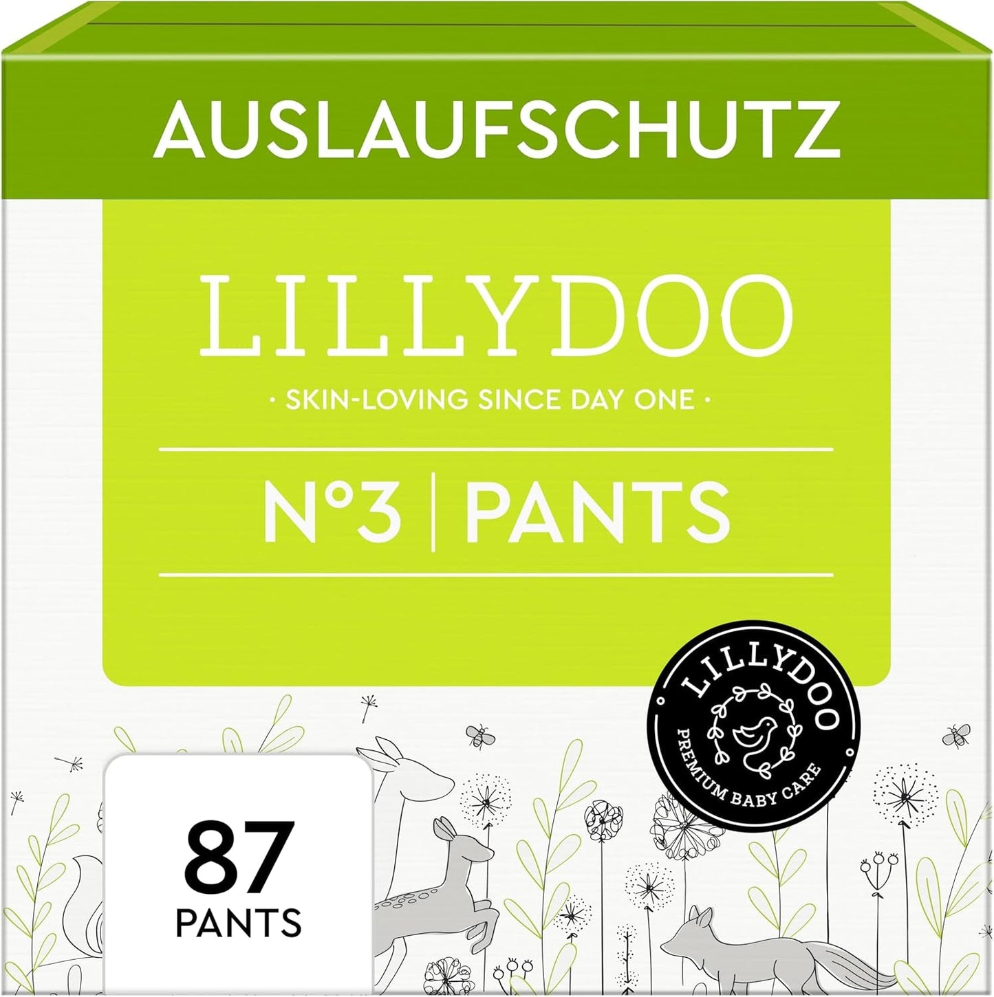 Pantaloni skin friendly LILLYDOO taglia 5 (12-17 kg) scatola mensile (105 pezzi)