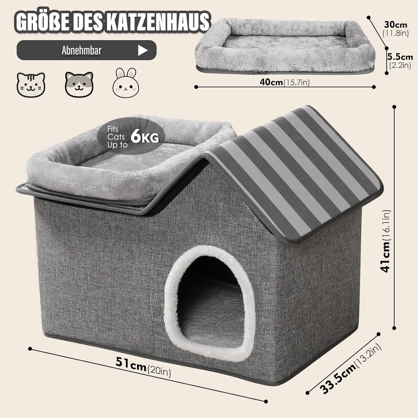Coperte e Arredi, Animali Domestici, Grotte e Casette, Gatti, Letti per gatti, Gatti - Letti, materassi