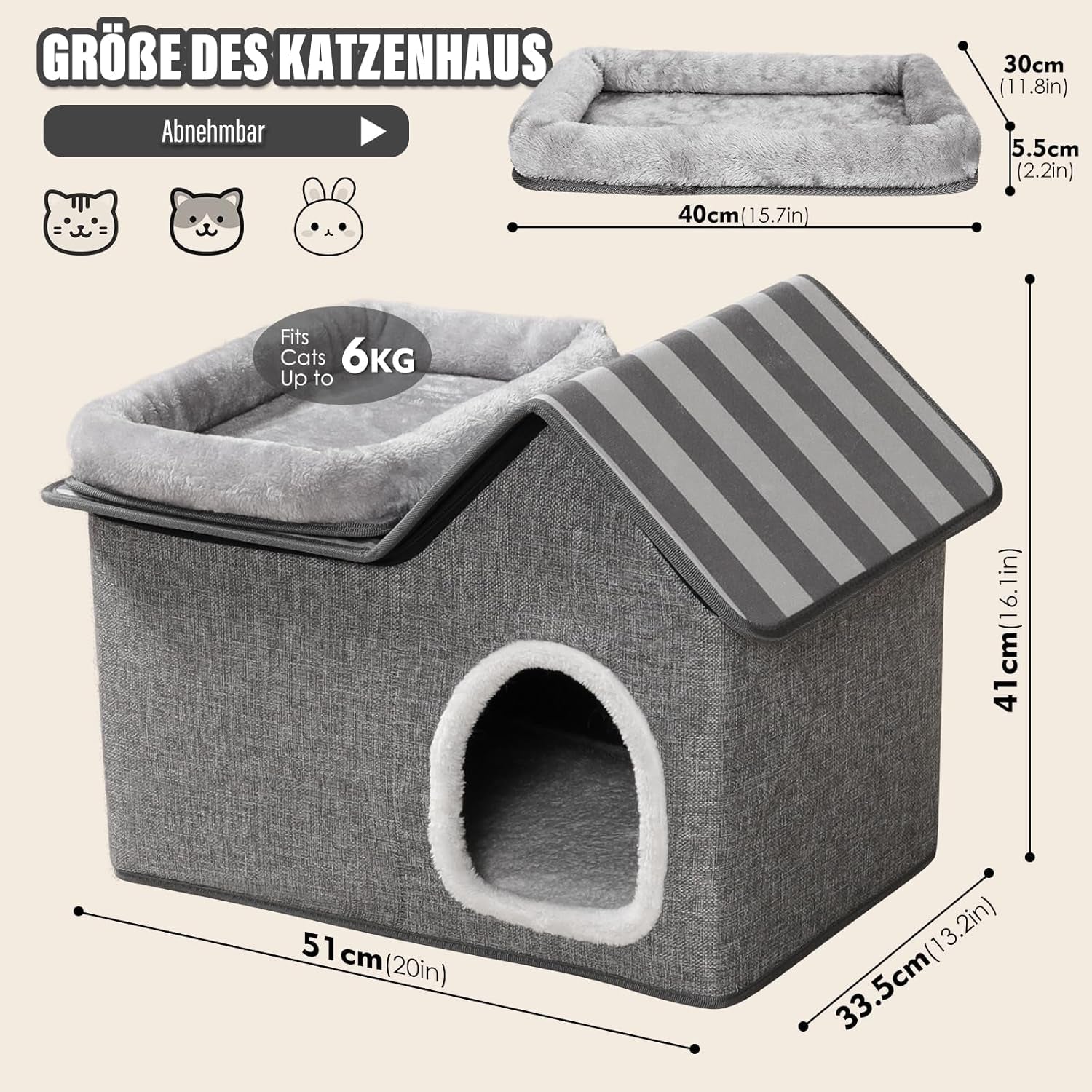 Coperte e Arredi, Animali Domestici, Grotte e Casette, Gatti, Letti per gatti, Gatti - Letti, materassi