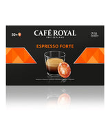 Espresso Forte 50 cialde per macchina professionale Nespresso - Intensità 7/10 - UTZ-zertifiziert & Espresso Decaffeinato 50 cialde per macchina professionale Nespresso - Intensità 7/10