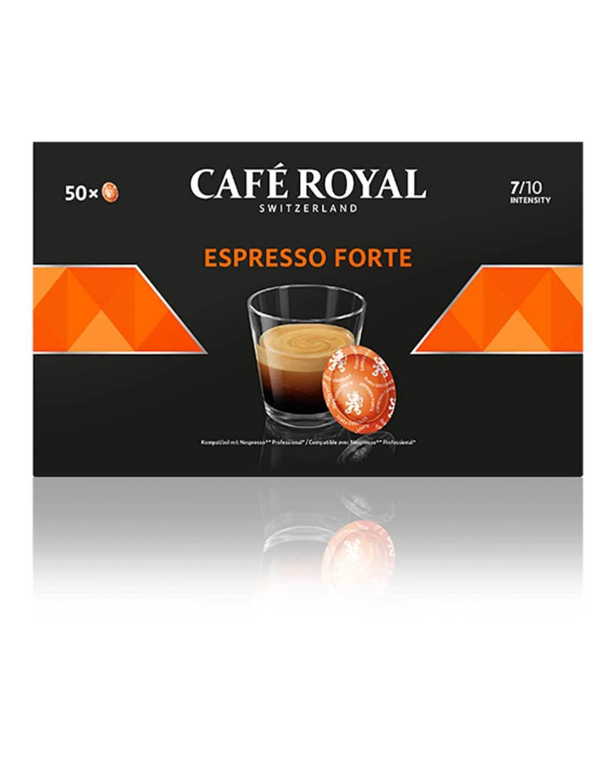 Espresso Forte 50 cialde per macchina professionale Nespresso - Intensità 7/10 - UTZ-zertifiziert & Espresso Decaffeinato 50 cialde per macchina professionale Nespresso - Intensità 7/10