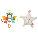 Fehn Giocattolo attività Polpo - Giocattolo per abilità motorie per passeggini e partenze brillanti, Oball, Giocattolo a sonagli con palline per camminare, Giocattolo interattivo per bambini Bebe Toys Naty Shop Pacchetto attività fruscio di animali Pipistrello