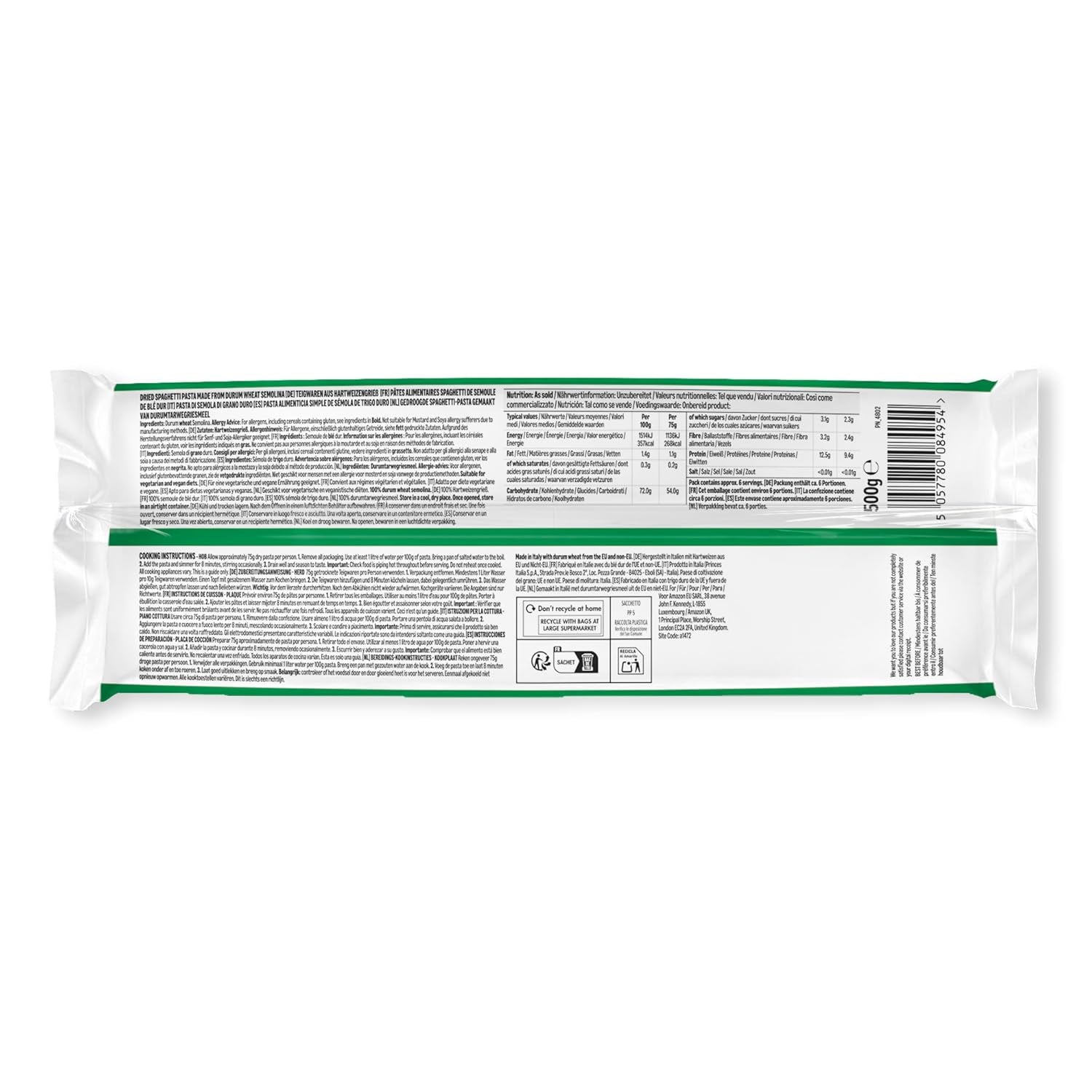 Spaghetti da Amazon, 500g