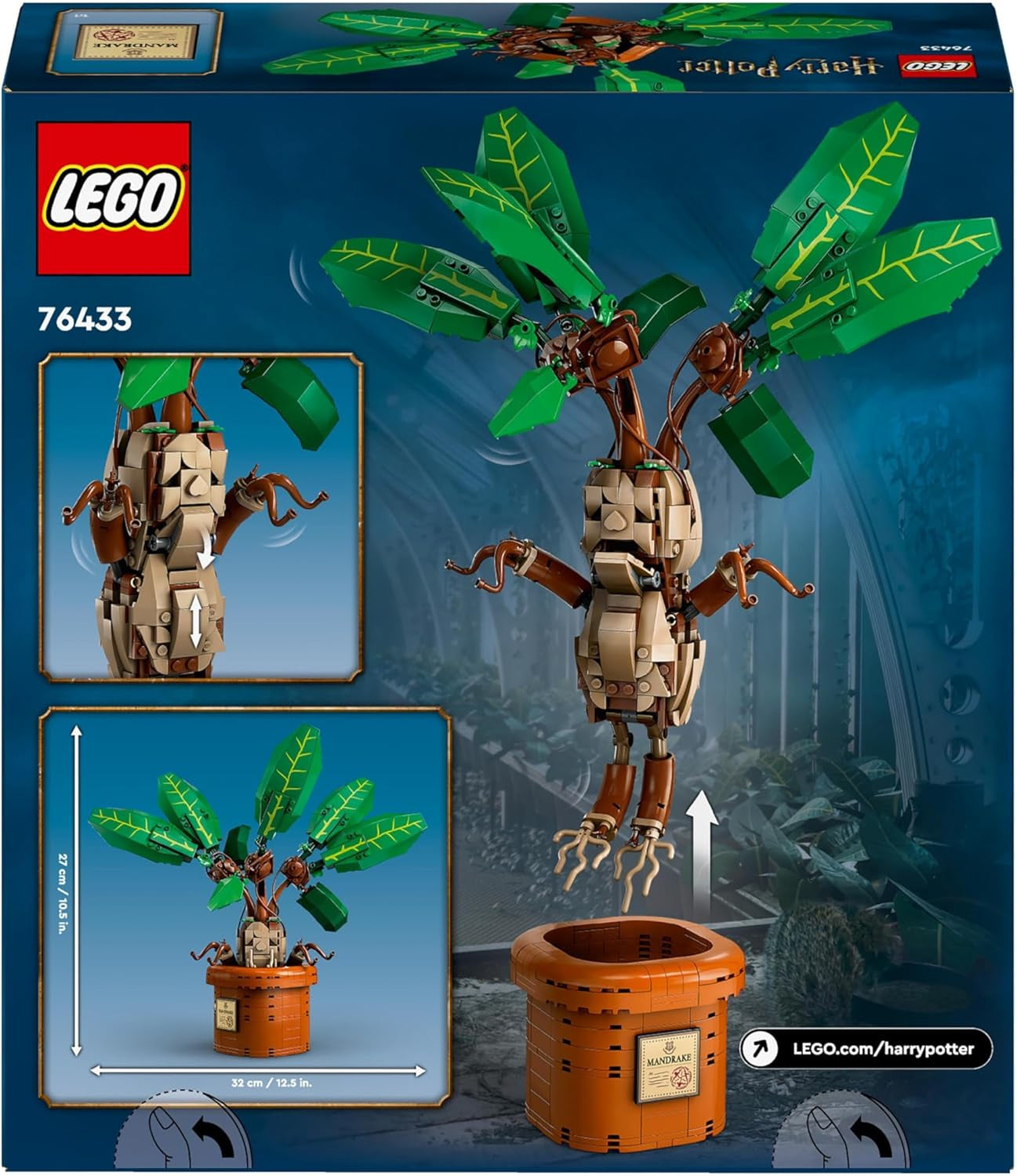 LEGO Harry Potter Pianta da pozione magica: Mandragora, giocattolo con pianta in vaso, regalo magico per ragazze, ragazzi e tutti i fan, fantasioso set da gioco per bambini, decorazione per la casa 76433 Set da costruzione Besuche den LEGO-Store