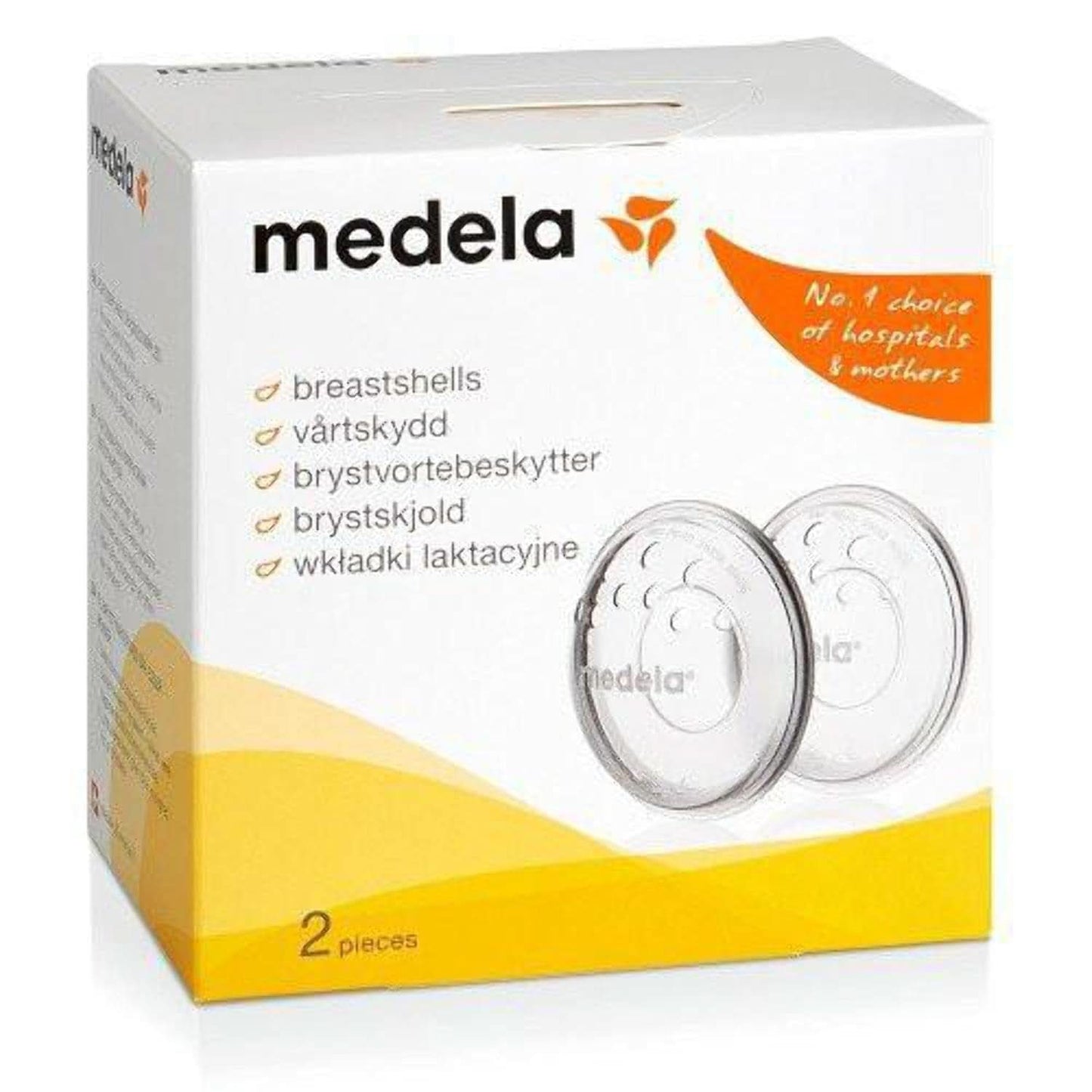 Coppe per seno Medela - Senza BPA, in morbido silicone, con fori di ventilazione traspiranti, include 2 coppe Accessori Alimentazione e Allattamento Bebe Naty Shop