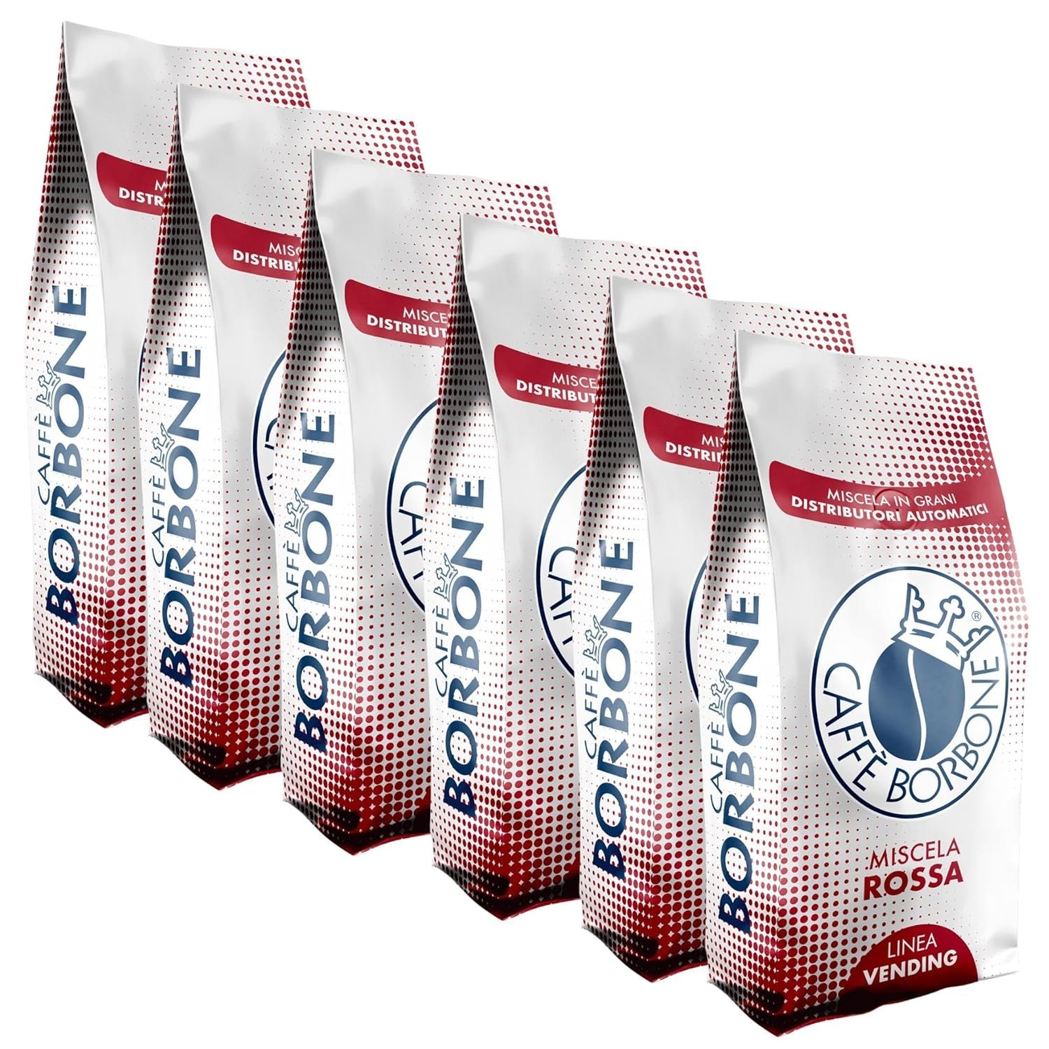 Caffè in grani Miscela ROSSA Caffè Borbone Vending 1 kg x 6