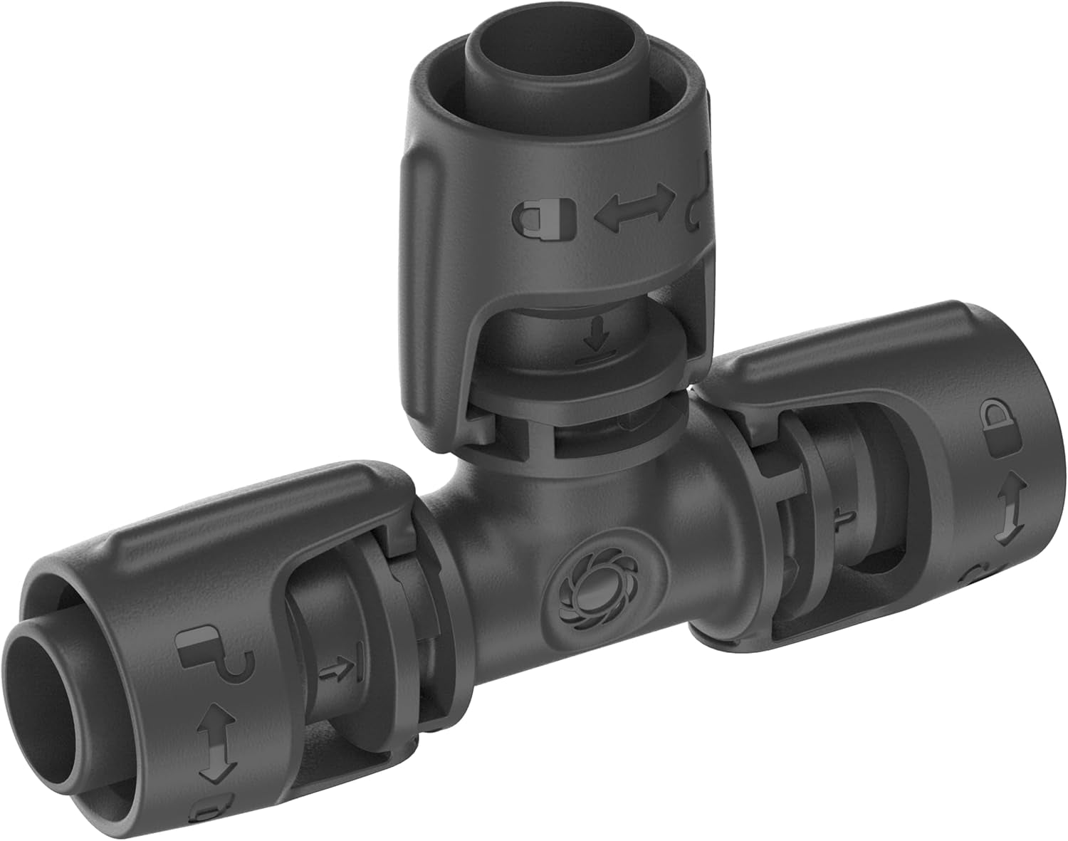 Gardena Sistema di irrigazione Micro-Drip Raccordo a T 13 mm (1/2"): Connettore per tubi di alimentazione da 13 mm, diramazione a T, irrigazione automatica, riutilizzabile (13201-20)