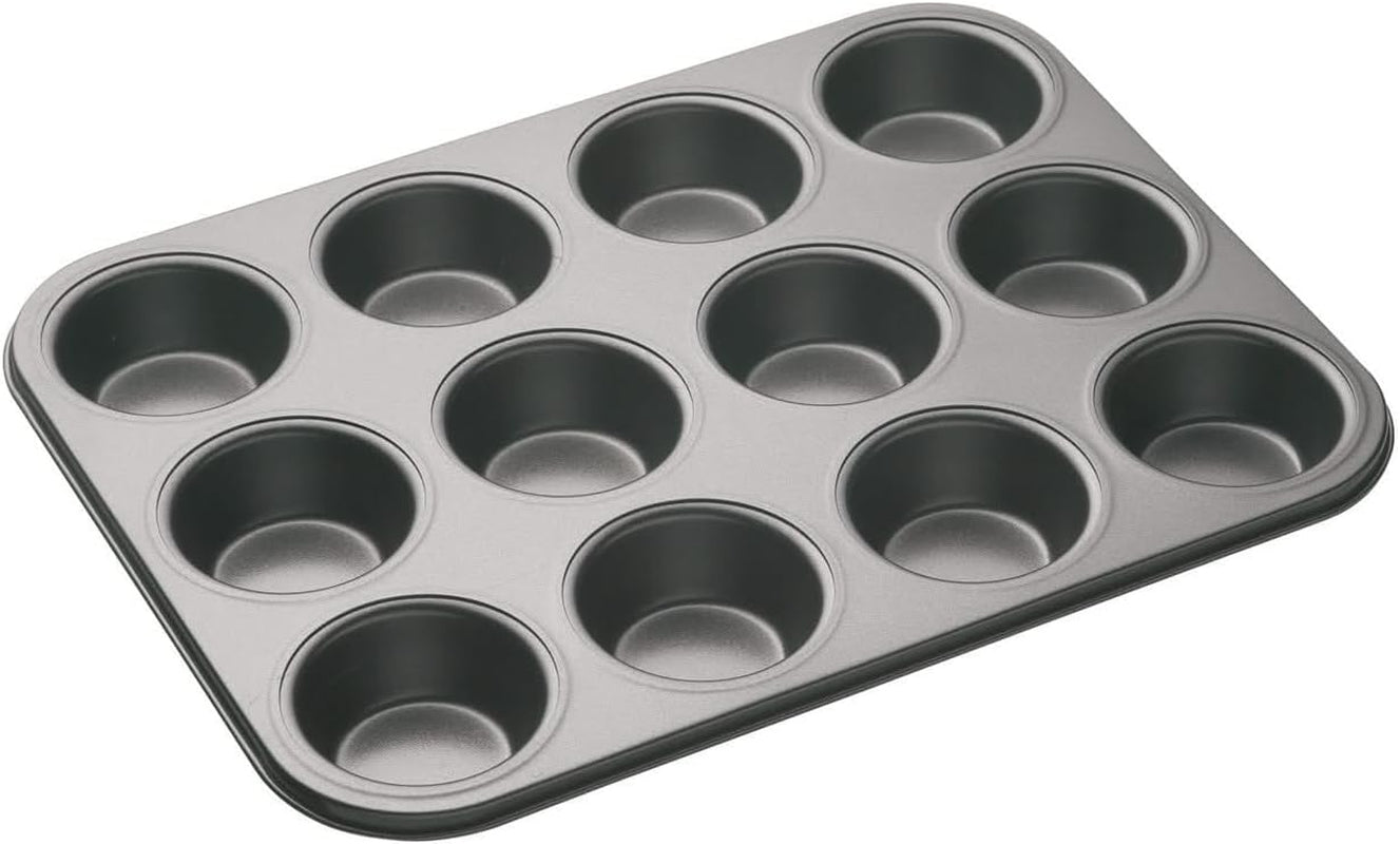 Masterclass 6-Loch-Muffinblech Mit PTFE-, PFOA- Und Bpa-Freiem Antihaftbeschichtung, Robustes 1Mm Dickes Karbonstahlblech, 27 X 18Cm Stampi per cupcake e vassoi per dolci Naty Shop 35 X 27 X 2.5 Cm