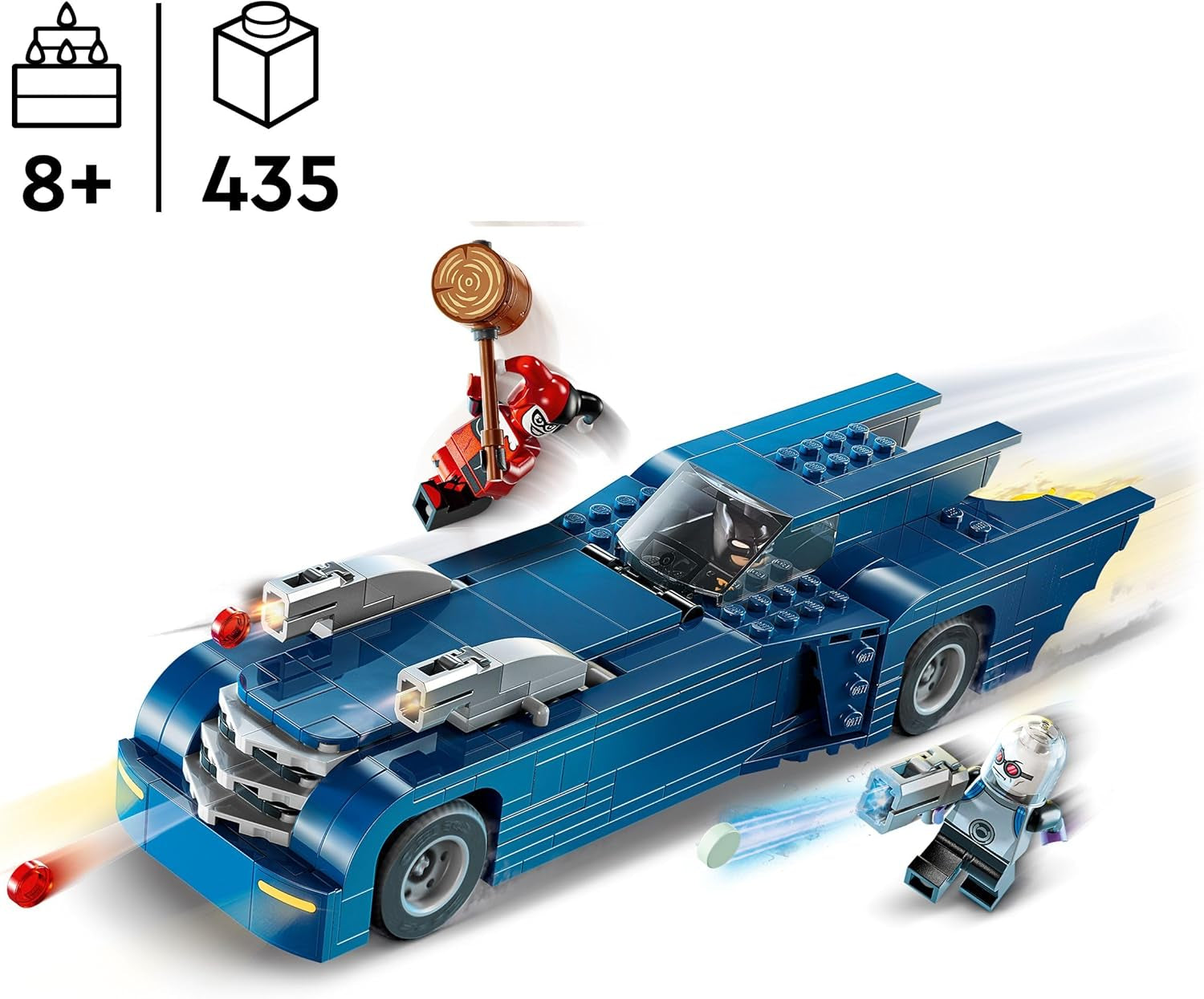LEGO DC Batman: Batman sulla Batmobile vs. Harley Quinn e Mr Freeze Cartoon Macchinina giocattolo per bambini Regalo per ragazzi e ragazze 8 anni 76274 Set da costruzione Besuche den LEGO-Store