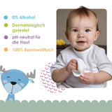 Salviettine umidificate Cleanic Baby Eco Pure Water – (1 x 50 pz.) Salviette umidificate per bambini e neonati – senza profumo, lavabili, pelle sensibile – 50 pz.
