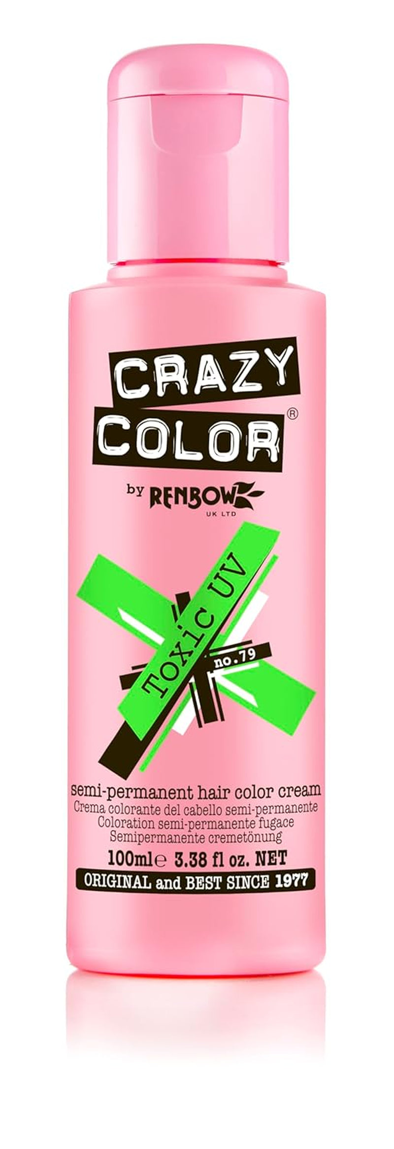 GO TOXIC Crema colorante semipermanente UV per capelli, 100 ml (1 confezione) Naty Shop Tintura per capelli Go Toxic 100 Ml (1 confezione)