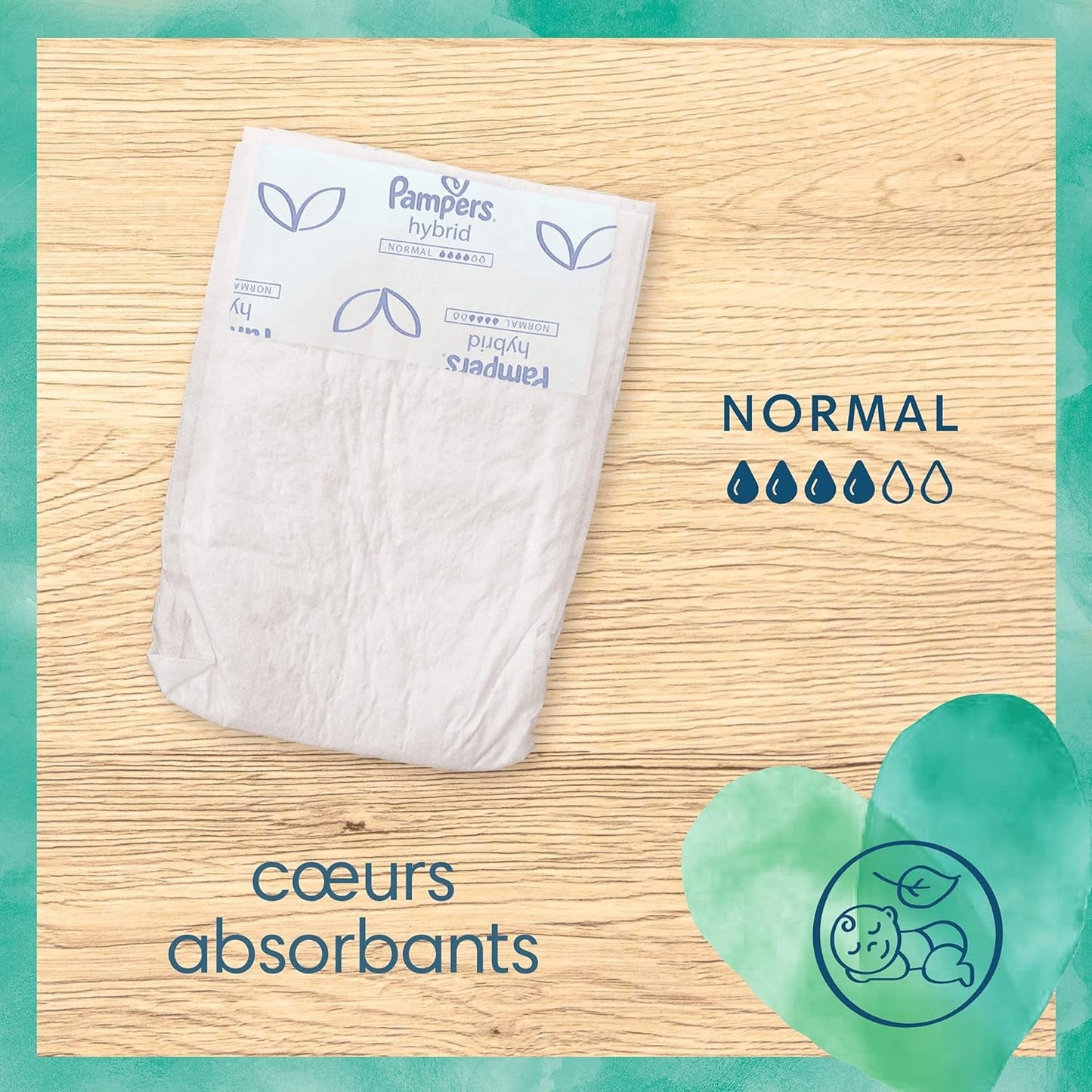 Pampers - Harmony Hybrid Starter Pack, 3 pannolini lavabili + 25 strati superiori usa e getta - 1 confezione