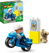 LEGO 10967 Motocicletta della Polizia DUPLO, Giocattolo della Polizia per bambini dai 2 anni, Giocattolo ideale per le abilità motorie dei bambini, Set di costruzione di motociclette giocattolo Besuche den LEGO-Store Single