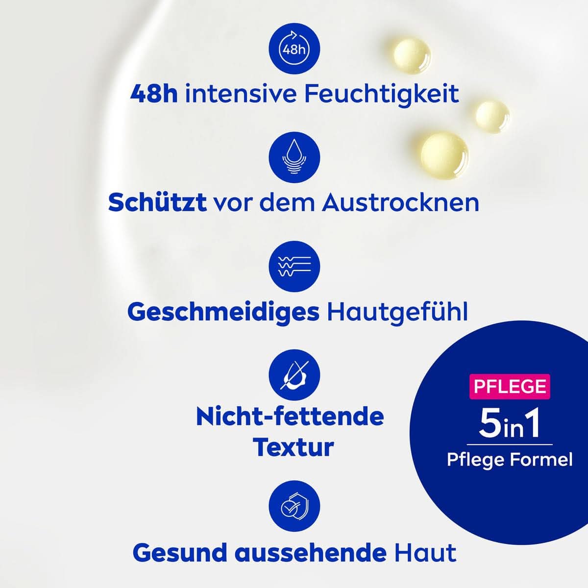 NIVEA Rich Body Milk, crema corpo nutriente intensiva con olio di mandorle, 400 ml Doccia e bagno Naty Shop