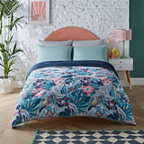 Piumino senza copripiumino Night Lark Super King 6 Tog Primavera Estate - Onde astratte. Coperta super morbida, comoda e leggera. Lavabile in lavatrice e ad asciugatura rapida, tutto in un set Federe reversibili Naty Shop Trapunte e Trapunte Palme in colori pastello Letto singolo