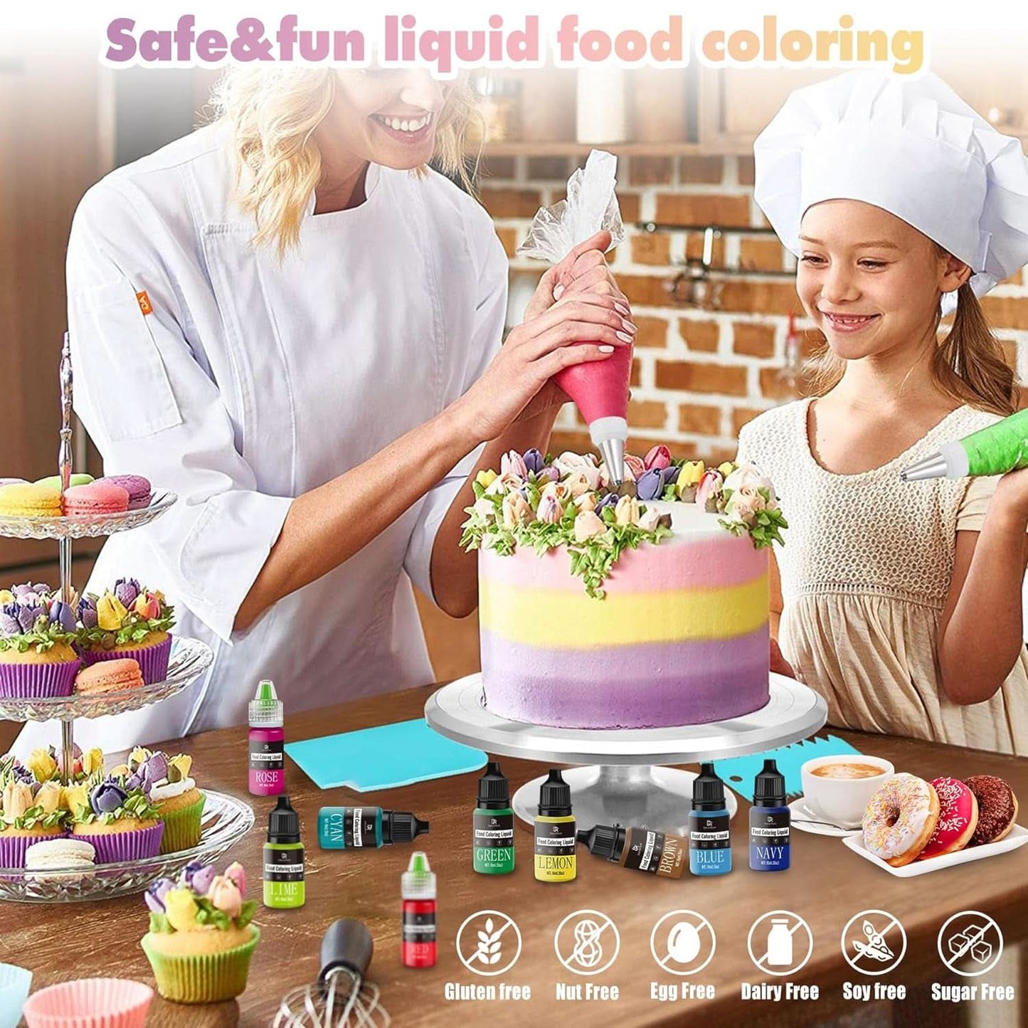 Colorante alimentare liquido, 10 ml Naty Shop