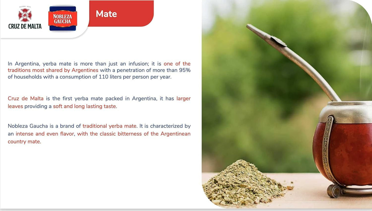 Tè mate argentino con pezzi di gambi, 1 kg.