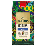 Jacobs Kaffeebohnen Origins Brazil, delicate-nutsiger Geschmack aus Brasilien, geröstet in Bremen, Intensität 4/10, Kaffee ganze Bohnen, 1 kg