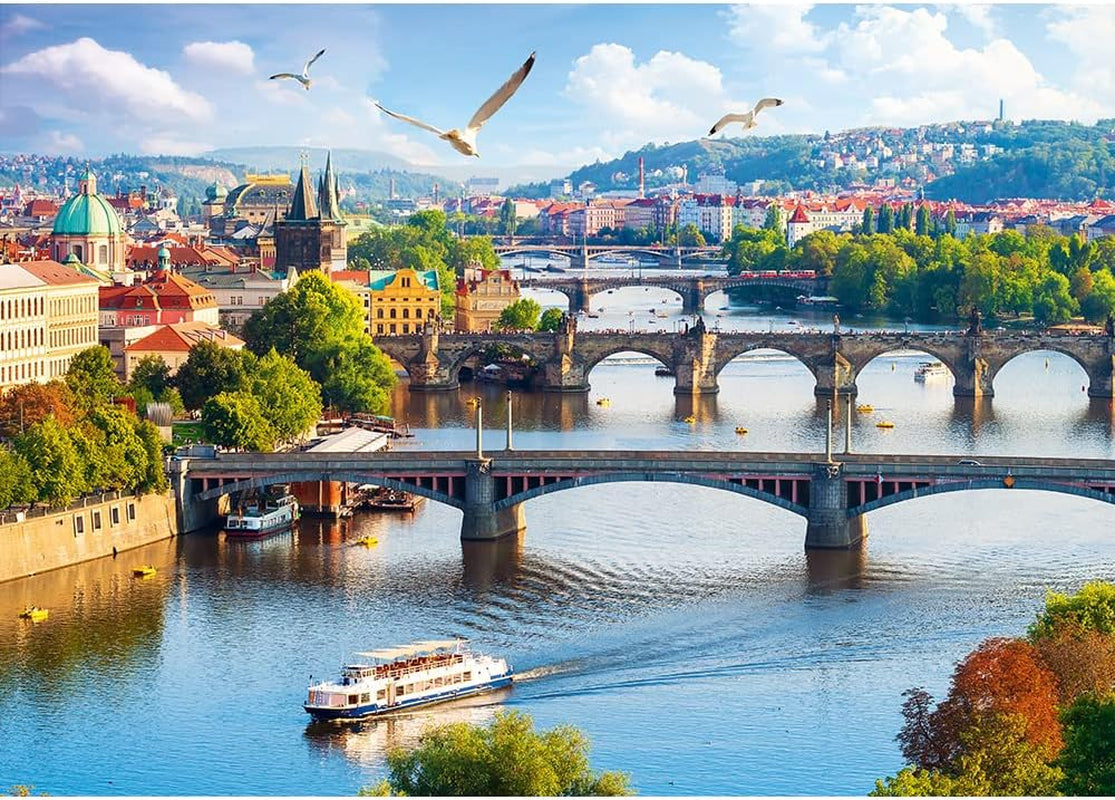 Trefl, Puzzle, Praga, Repubblica Ceca, 500 pezzi, Qualità Premium, Per adulti e bambini sopra i 10 anni Puzzle Naty Shop
