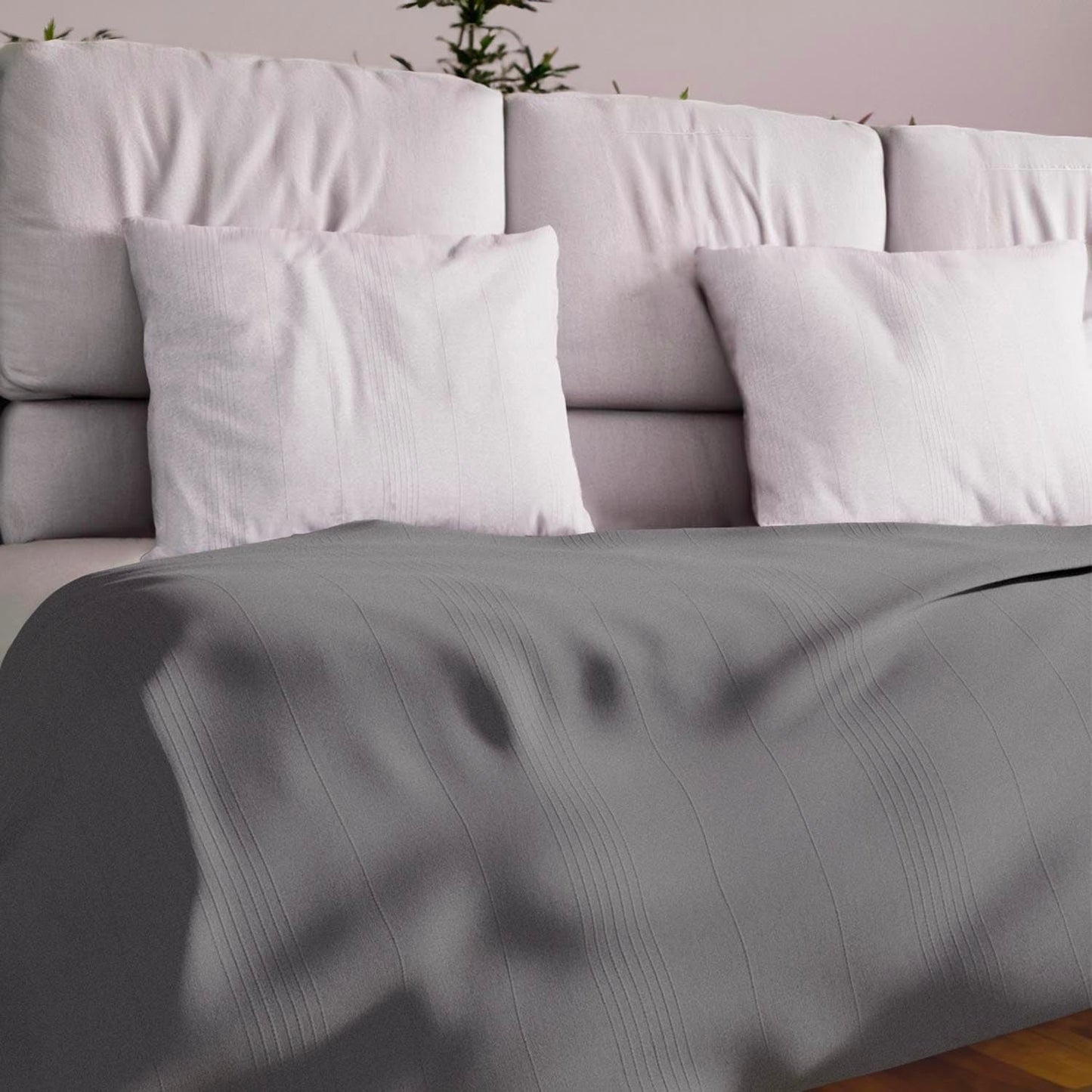 Soleil D'Ocre Adele, Copripiumino Zigzag, Copridivano dal divano, Polycoton, Blu, 220 X 240 Cm Naty Shop Piumini e trapunte Grigio 180 X 220 Cm