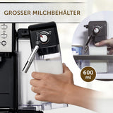 Espresso Breville Prima Latte II | Macchina per latte e cappuccino | Pompa professionale con 15 bar e montalatte | Argento [VCF108X]