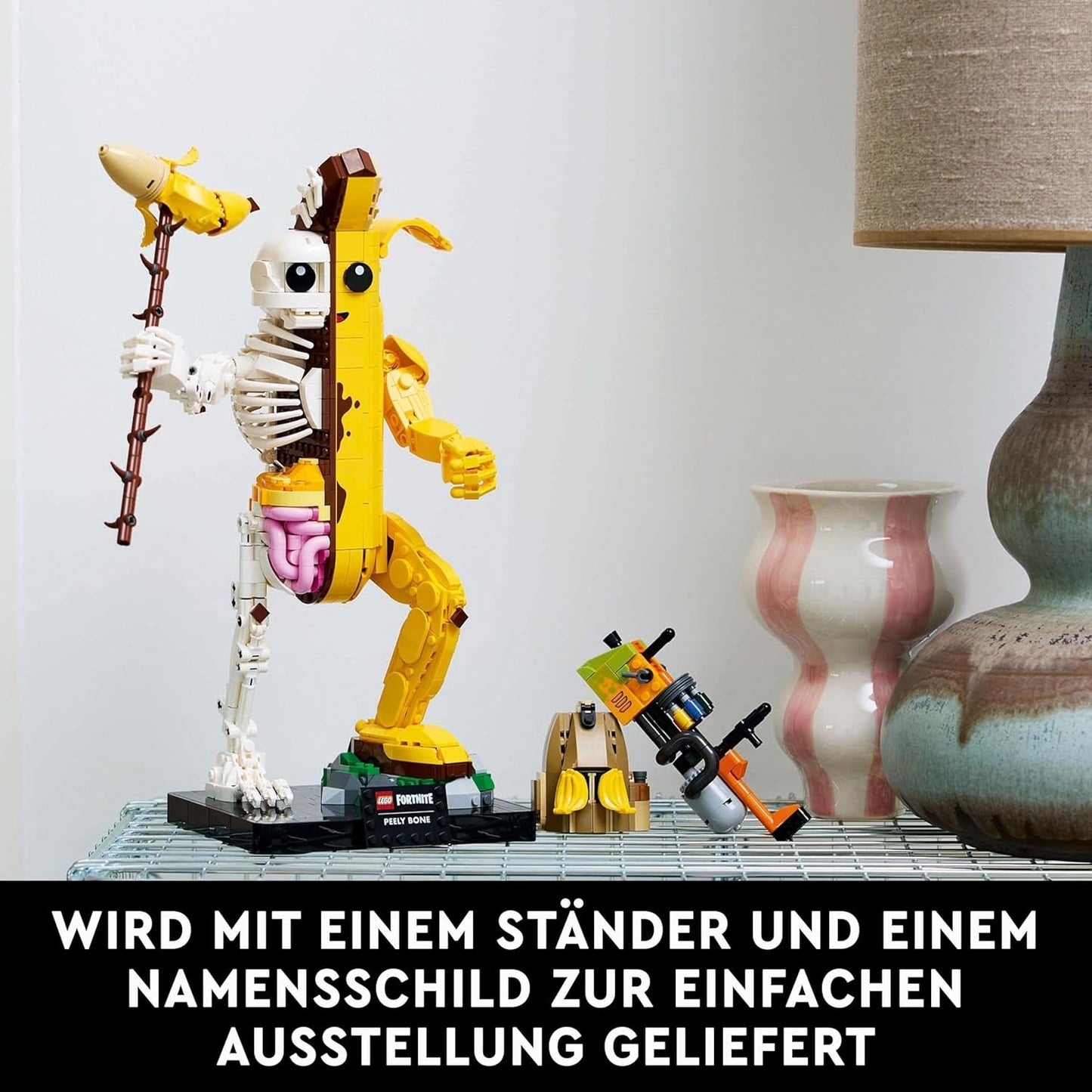 LEGO Fortnite bone shali - Incluso lanciatore di vernice e piccone per ciotola - Oggetto da collezione per gli appassionati di videogiochi - Set da costruzione per adulti come decorazione per la casa o l'ufficio - 77072 Set da costruzione Besuche den LEGO-Store