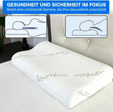 Cuscino ortopedico per supporto collo in memory foam - Cuscino ergonomico, cuscino antirussamento per chi dorme sul fianco, sulla pancia e sulla schiena, cuscino, 60 cm x 40 cm x 12 cm Cuscini ortopedici cervicali Naty Shop