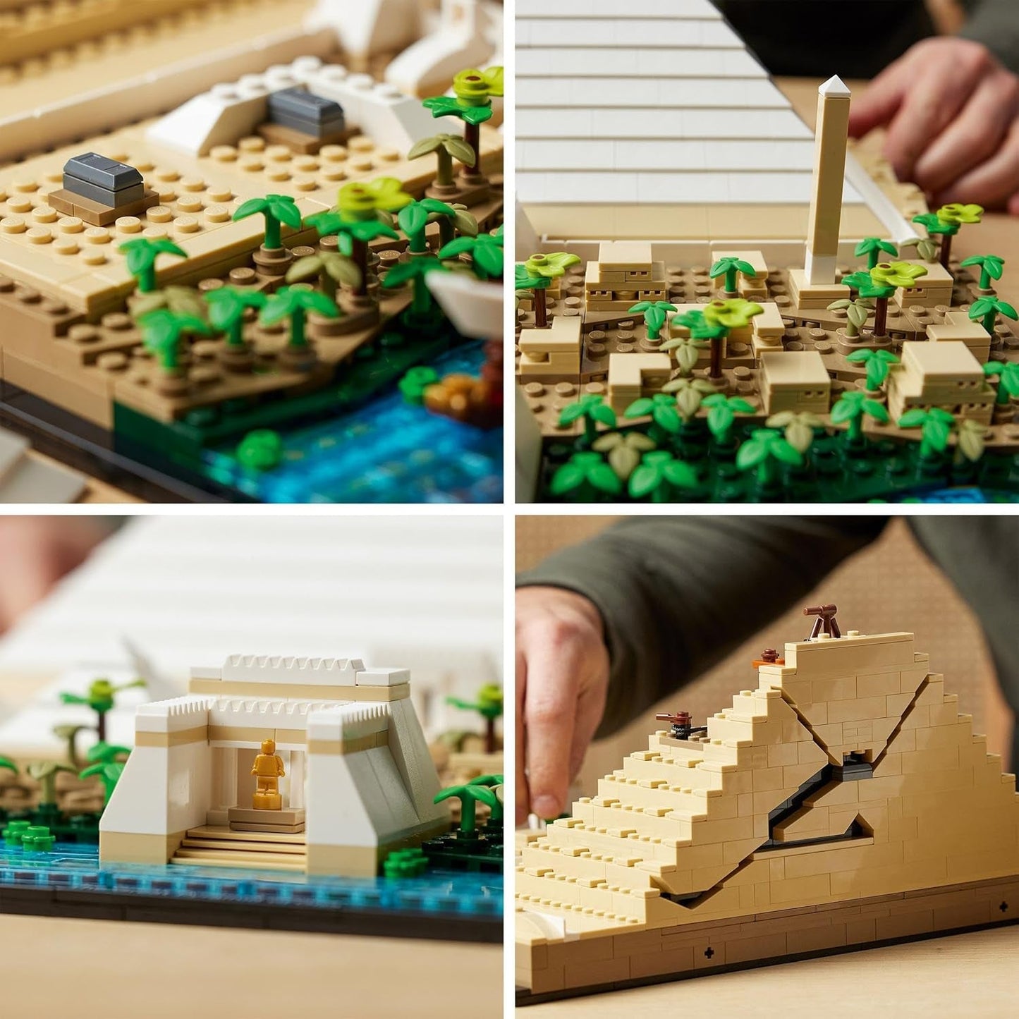 LEGO 21058 Architecture La Piramide di Cheope Kit di costruzione per l'artigianato come hobby creativo, Idea regalo per adulti, uomini, donne, madre, padre, attività creativa, collezione di monumenti famosi Set di costruzione Besuche den LEGO-Store