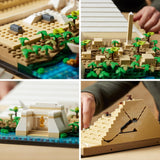 LEGO 21058 Architecture La Piramide di Cheope Kit di costruzione per l'artigianato come hobby creativo, Idea regalo per adulti, uomini, donne, madre, padre, attività creativa, collezione di monumenti famosi Set di costruzione Besuche den LEGO-Store