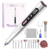 Denabuty Nagelfräser Kabellos, 13 in 1 Fräser Für Gelnägel 35000 U/Min, Elektrische Nagelfeile Professionell Nail Drill, Maniküre und Pedicüre Set Elektrisch Für Semi Permanent, Acrylnägel DN-2402