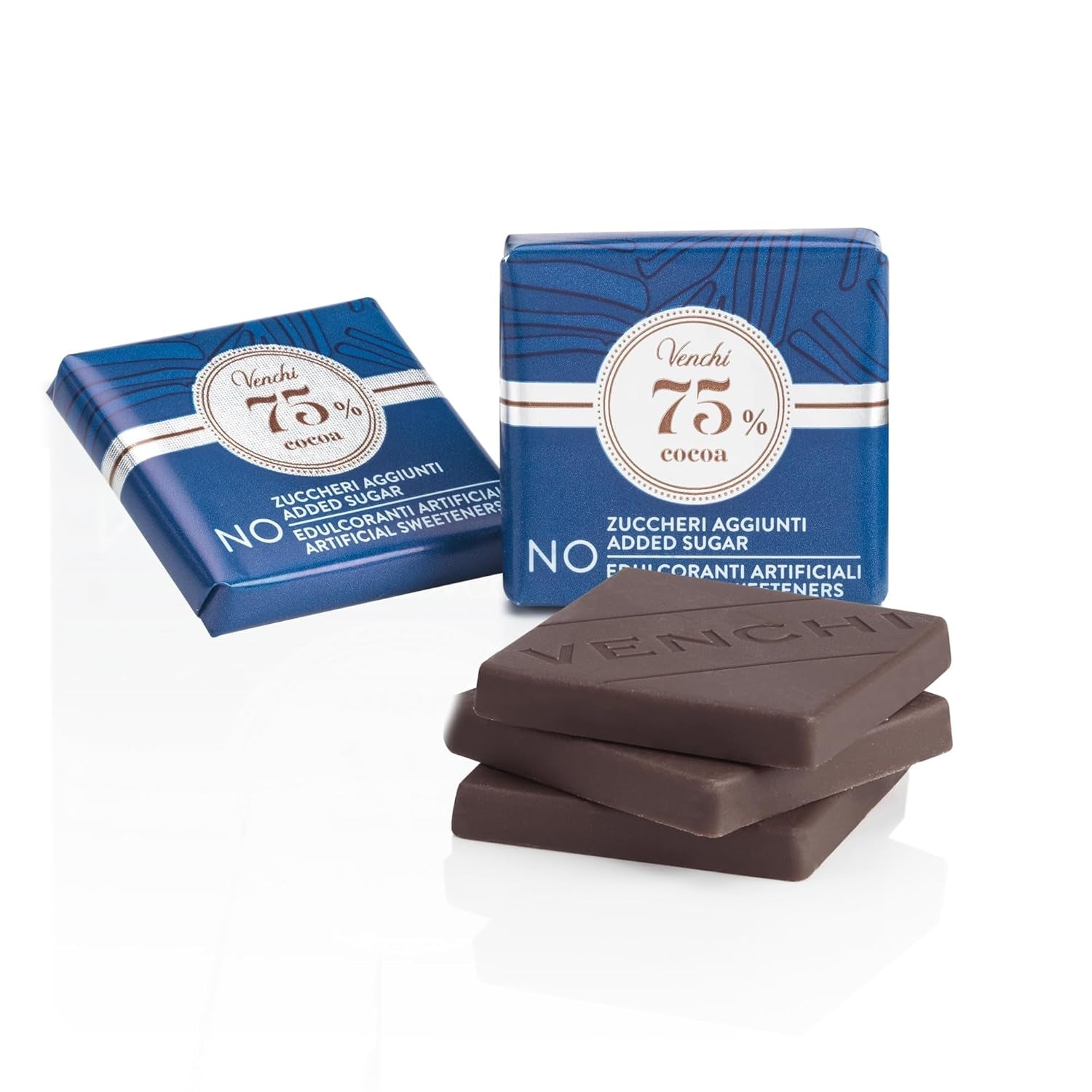 Venchi – Granblend Extra Black 75% NO Zuccheri Aggiunti, 1 kg – NO Dolcificanti Artificiali – Senza Glutine – Vegan