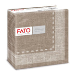 Fato - Tovaglioli carta dry, airlaid, effetto tessuto, confezione da 50 tovaglioli, 40X40 piegati in 4 formati, Decoro Tropicana