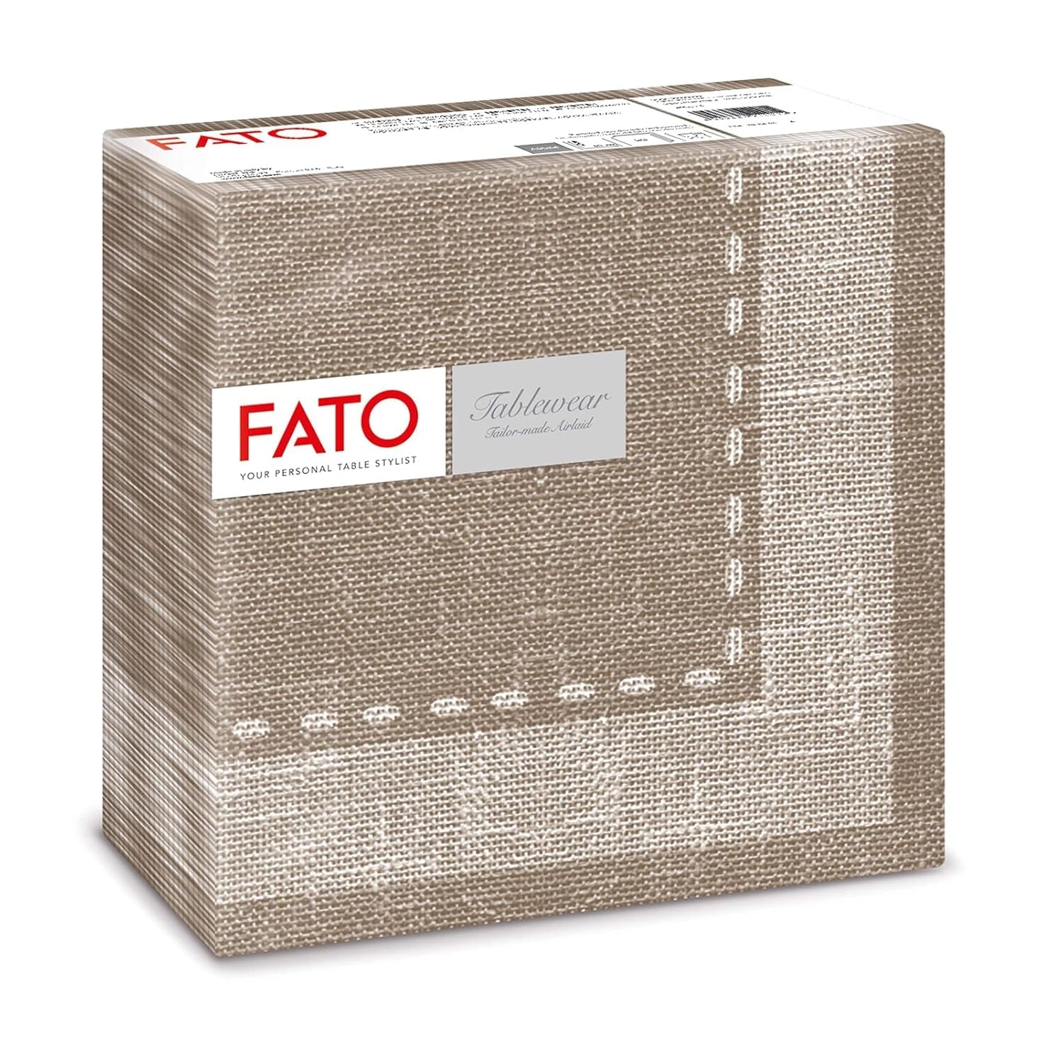 Fato - Tovaglioli carta dry, airlaid, effetto tessuto, confezione da 50 tovaglioli, 40X40 piegati in 4 formati, Decoro Tropicana