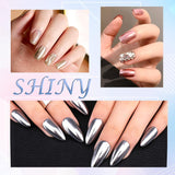 Chrome Nagel Pulver Spiegel Effekt Metallic Staub Holographische Glitter Glasierte Maniküre Dekoration Pigment riflettente per lo smalto gel fai da te Nail Art, Harz Handwork, Geschenke Für Gold