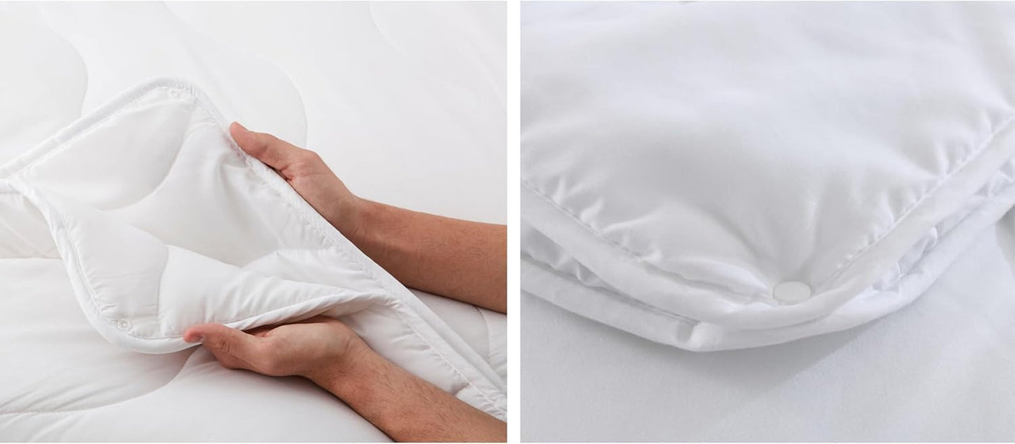 Gradi Casa - 4 Estaciones - Trapunta nordica, 180 Cm, 2 trapunte. Inverno: Fibre 270 G/M2; Piumini e Trapunte Estivi 170 Gr/M2-260X240 Cm Naty Shop