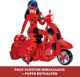 Bandai - Miraculous Ladybug - Miraculous Switch'n Go Scooter + Bambola articolata Ladybug Lucky Charm da 26 cm - P50668